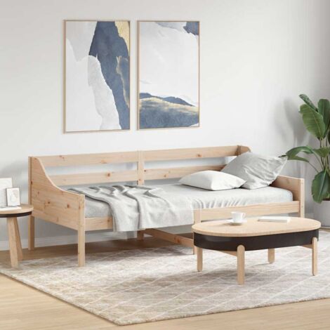 Sofá cama sin colchón madera maciza de pino 80x200 cm