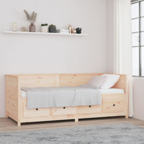 Sofá cama sin colchón madera maciza de pino 80x200 cm vidaXL