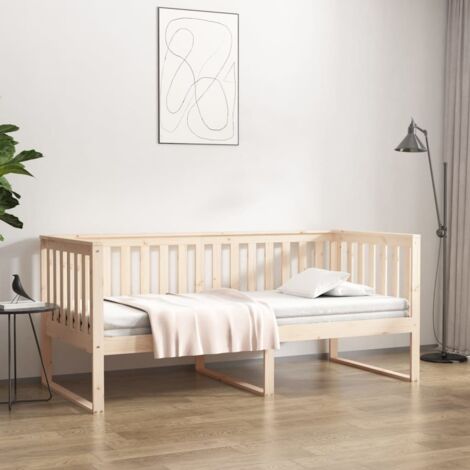 Sofá cama sin colchón madera maciza de pino 90x190 cm vidaXL