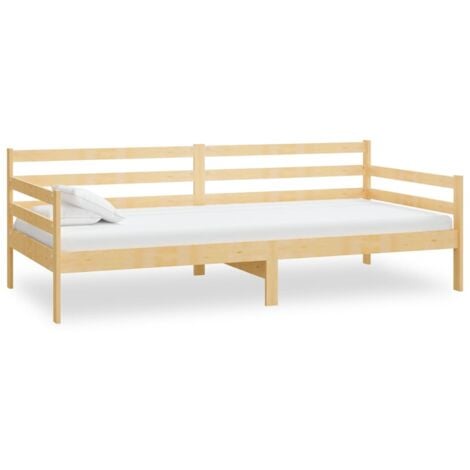 Sofá cama sin colchón madera maciza de pino 90x200 cm vidaXL