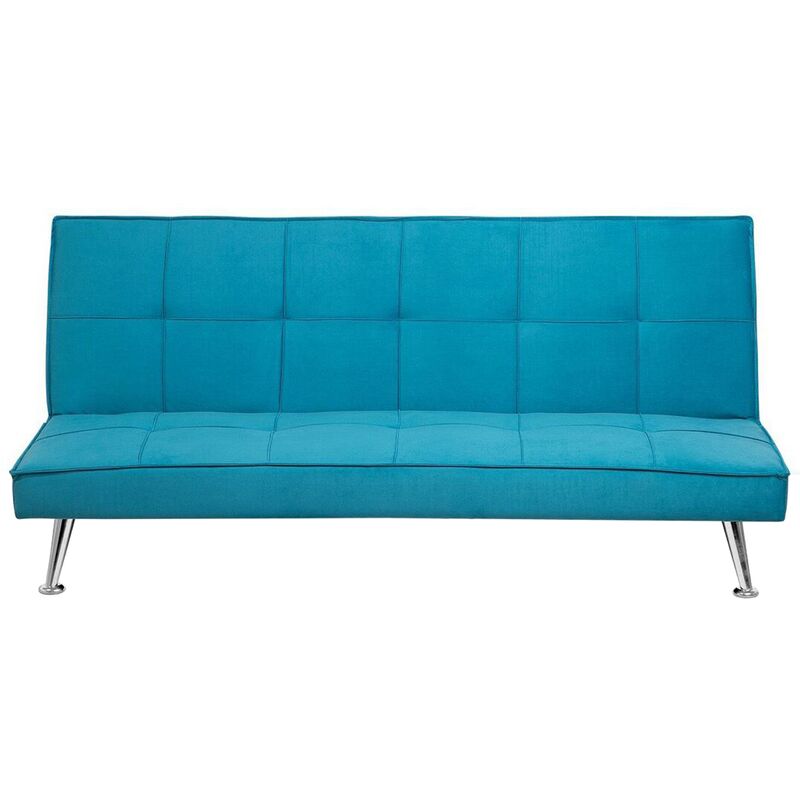 

Beliani - Sofá cama 3 plazas sofá tapizado azul marino HASLE