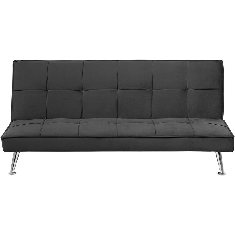 

Beliani - Sofá cama 3 plazas sofá tapizado gris HASLE