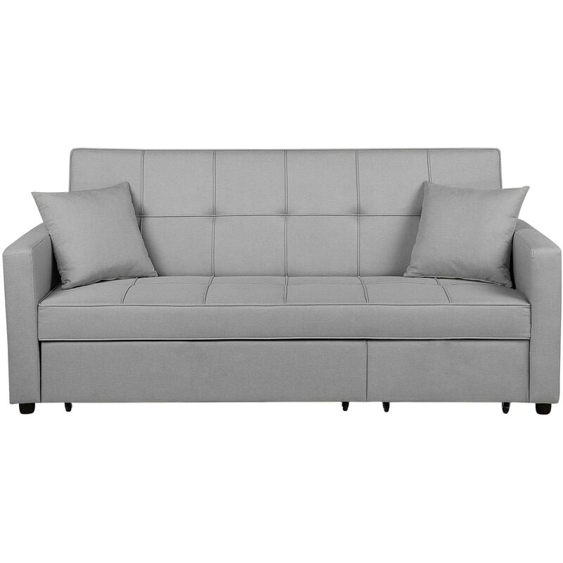 

Sofá cama 3 plazas tapizado gris claro GLOMMA