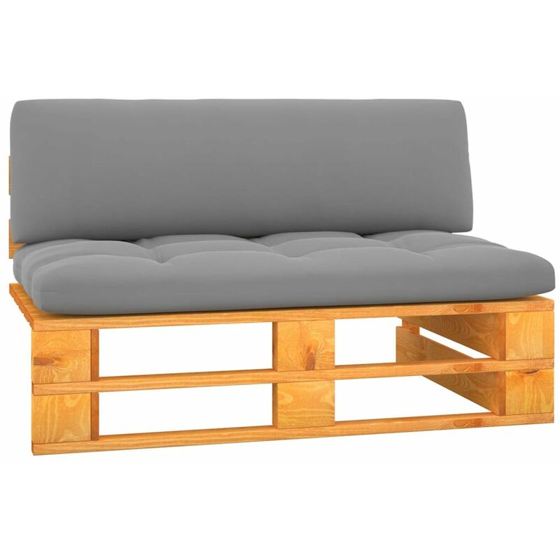 

Sofa central de pales jardin madera pino impregnada marron miel