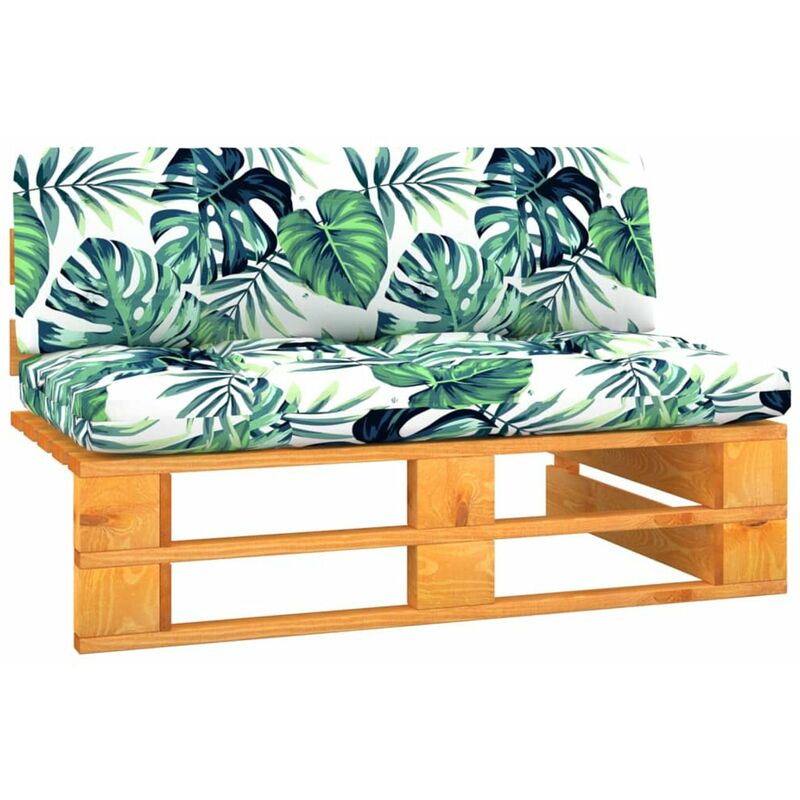 

Sofa central de pales jardin madera pino impregnada marron miel