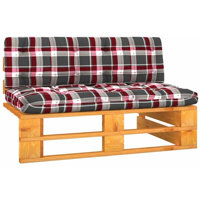 

Sofa central de pales jardin madera pino impregnada marron miel