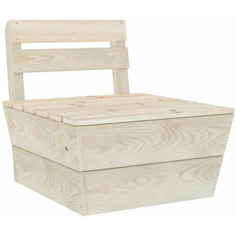 

Sofa central seccional de palets madera abeto impregnada