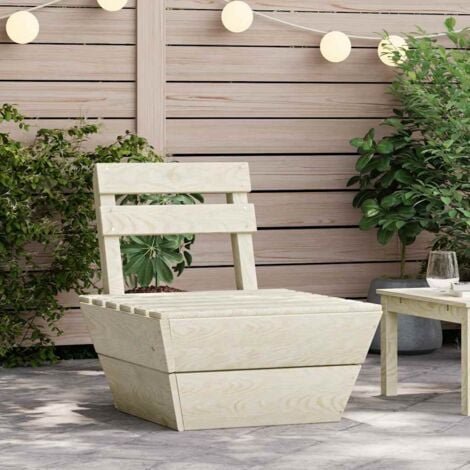 Sofá central seccional de palets madera abeto impregnada vidaXL