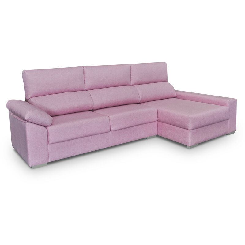 

Sofá Chaise Longue Zoe Romer Rosa Ancho: 285 Cm X Largo: 85 Cm | Chaise Longue : 148