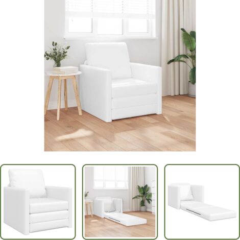 Sofá convertible -  Sofá cama 60cm Cuero artificial