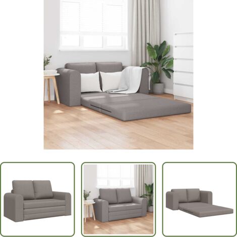 Sofá convertible -  Sofá cama 60cm Taupé tela