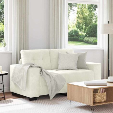 Sofa Cream 160 x 77 x 82 cm Fabric vidaXL