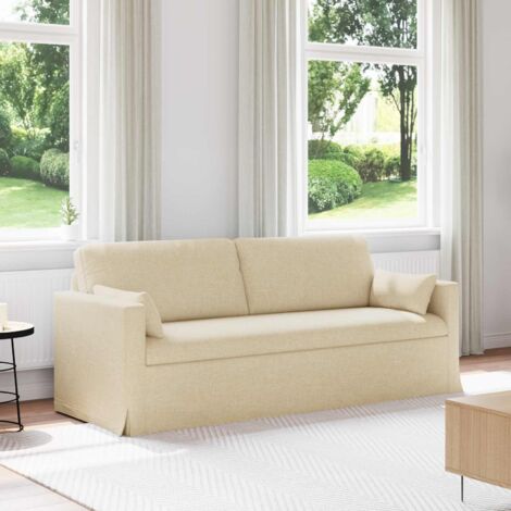 Sofá Crema 198 x 78 x 80 cm tela