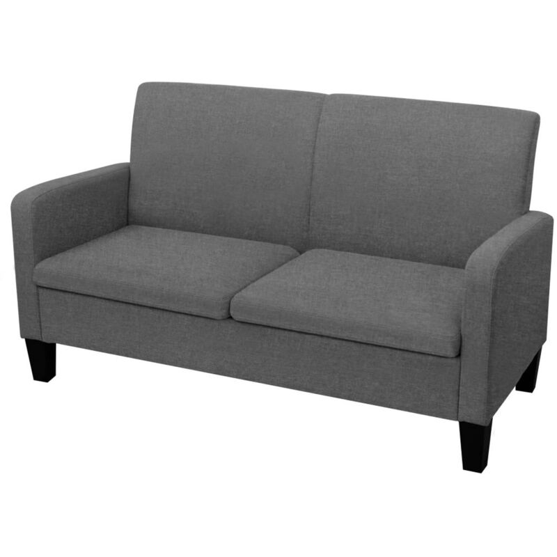 

Sofa de 2 plazas 135x65x76 cm gris oscuro