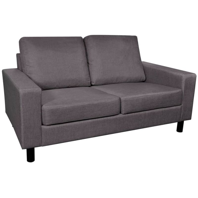 

Sofá de 2 Plazas Gris Oscuro - Gris - Vidaxl