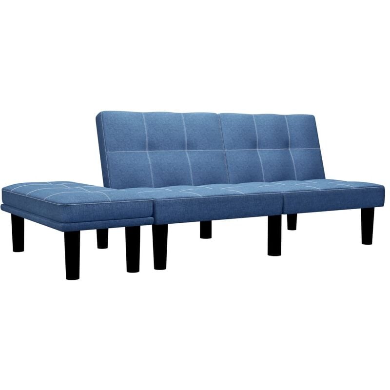 

Sofa de 2 plazas de tela azul