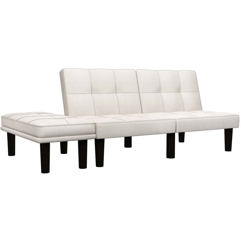 

Sofa de 2 plazas de tela color crema