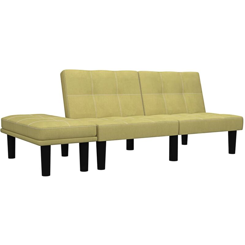

Sofa de 2 plazas de tela verde