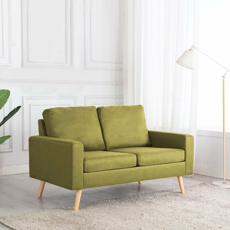 

Sofa de 2 plazas de tela verde