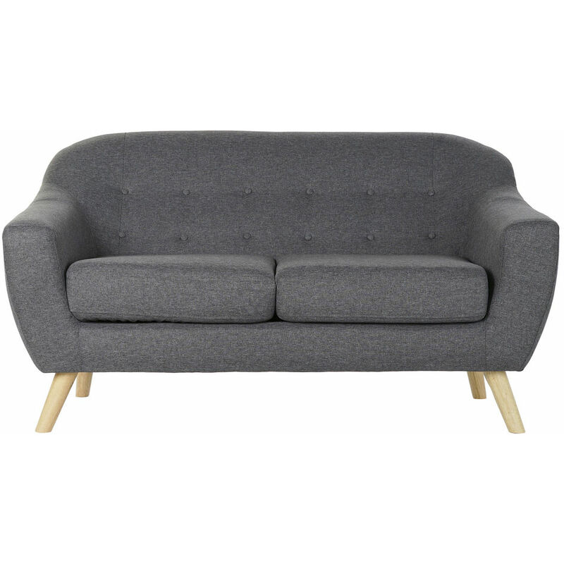 

Sofá de 2 Plazas DKD Home Decor Gris Poliéster Madera de caucho (146 x 72 x 82 cm)
