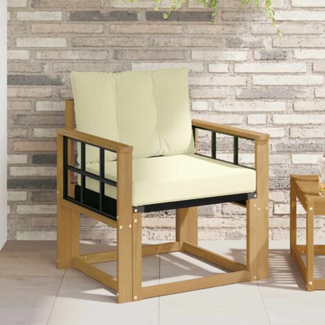 Sofá de exterior Madera maciza de acacia y textileno