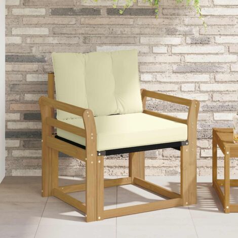 Sofá de exterior Madera maciza de acacia y textileno