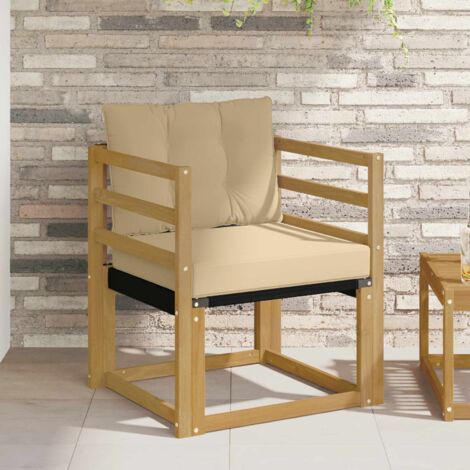 Sofá de exterior Madera maciza de acacia y textileno