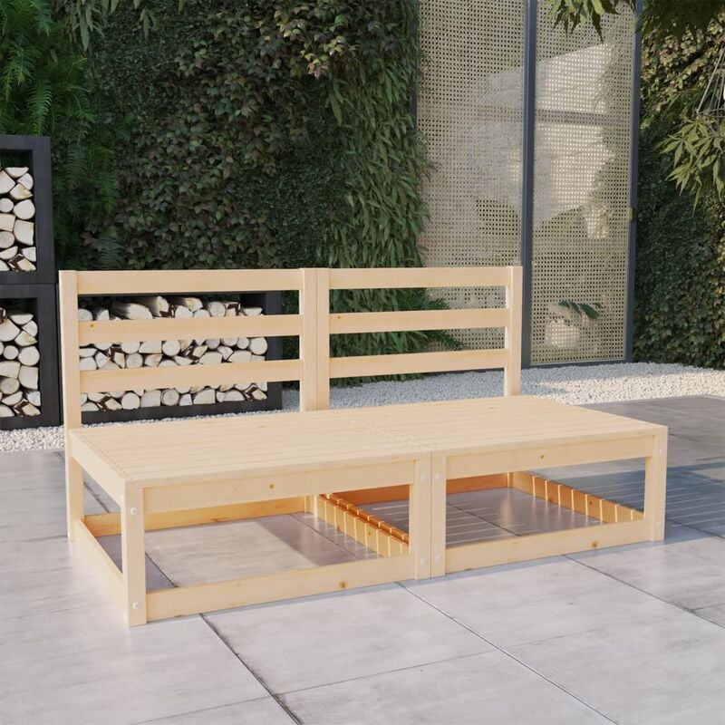 

Sofá de jardín 2 plazas madera maciza pino