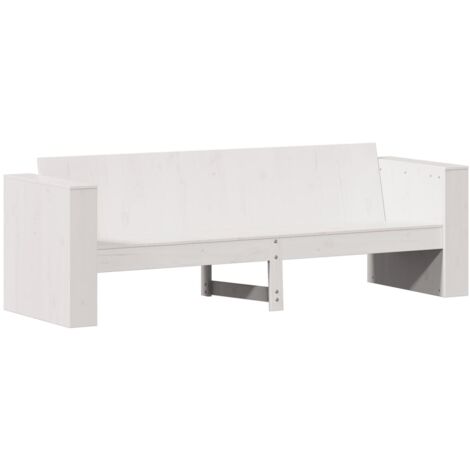 Sofá de jardín 3 plazas madera maciza pino blanco 189x60x62 cm vidaXL