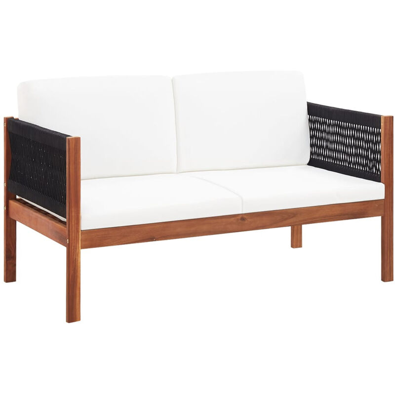 

Sofa de jardin de 2 plazas madera de acacia maciza