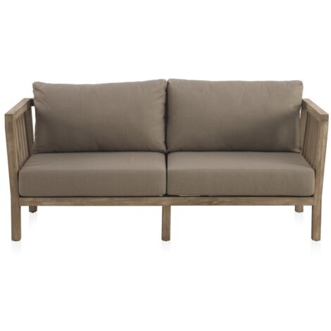 Sofa De Madera De Acacia Con Cojines Coleccion Legno