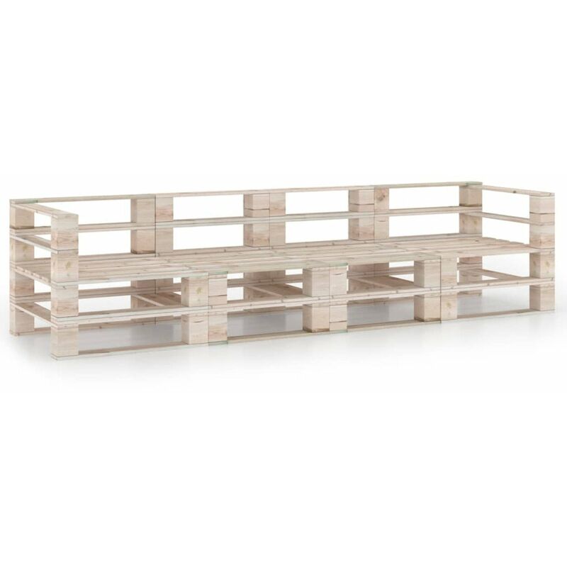 

Sofa de pales de 4 plazas para jardin madera de pino