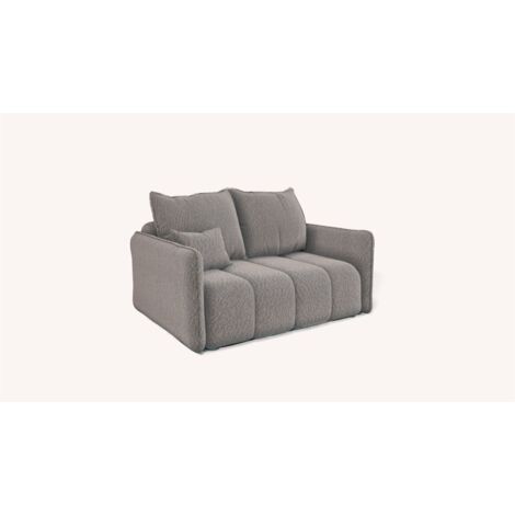 Sofa Designersofa 2-Sitzer MORGANO Stoff Abriamo Beige