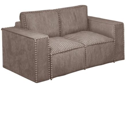 Sofa Designersofa 2-Sitzer VAJANA Stoff Tilia Beige