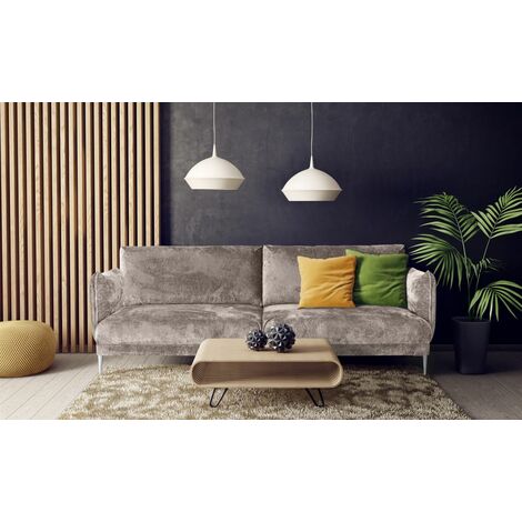 Sofa Designersofa MADISON 2-Sitzer Stoff Tender Way Beige