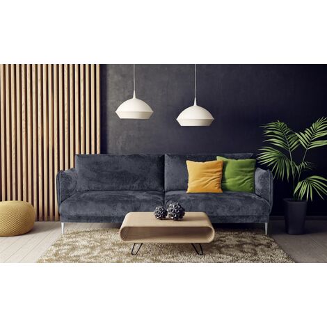 Sofa Designersofa MADISON 2-Sitzer Stoff Tender Way Blau