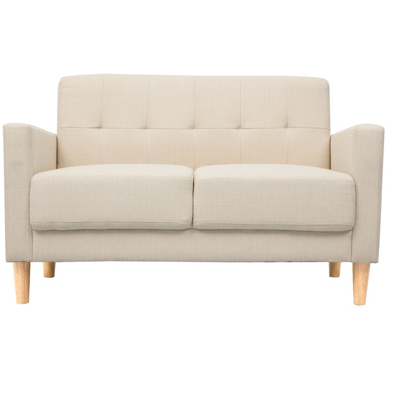 

Miliboo - Sofá diseño 2 plazas beige MOON