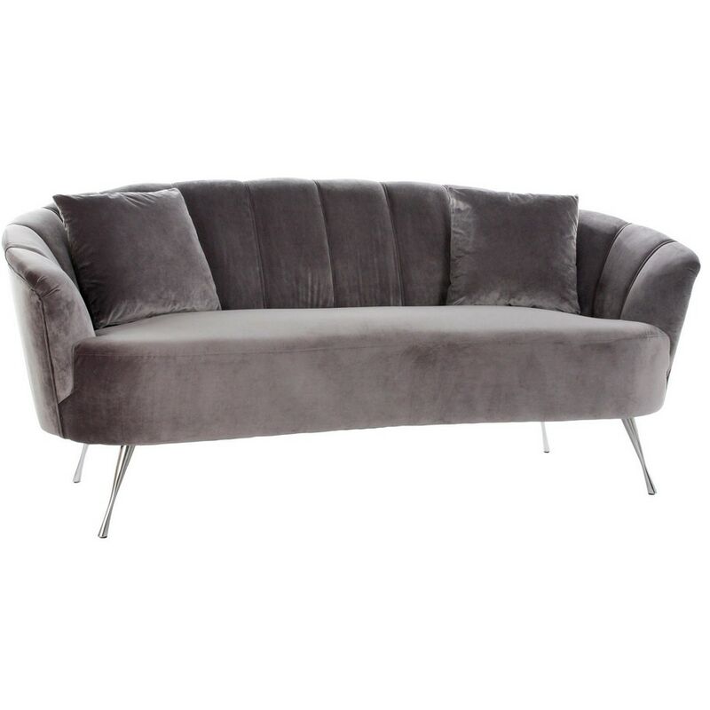 

Sofá DKD Home Decor Gris Metal Velvet Glam (190 x 84 x 86 cm)
