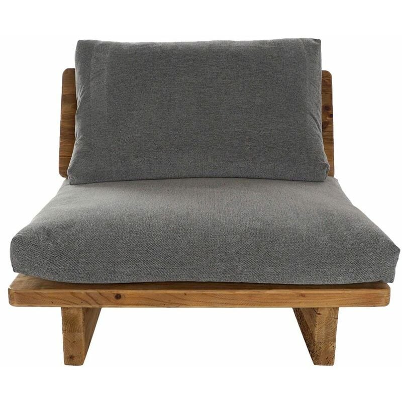 

Sofá DKD Home Decor Marrón Gris Poliéster Algodón Madera Pino (95 x 88 x 75 cm)