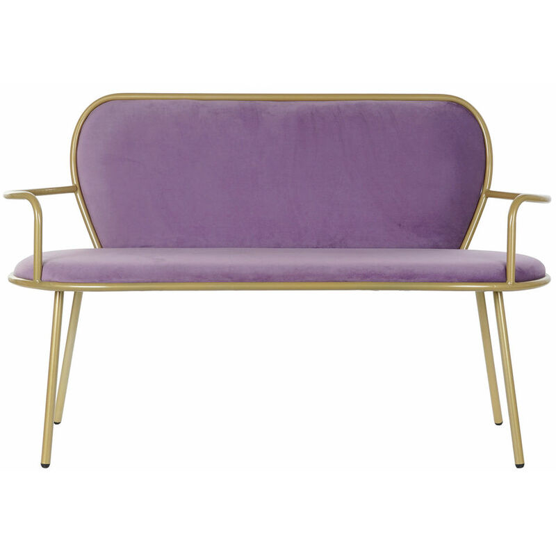 

Sofá DKD Home Decor Poliéster Metal Moderno Lila (129 x 60 x 84 cm)