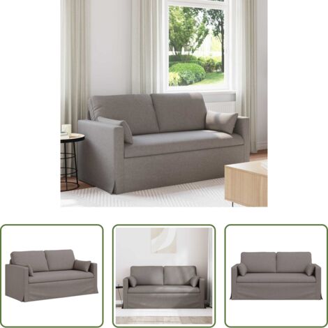 Sofá ergonómico -  Sofá Taupé 158 x 78 x 80 cm tela