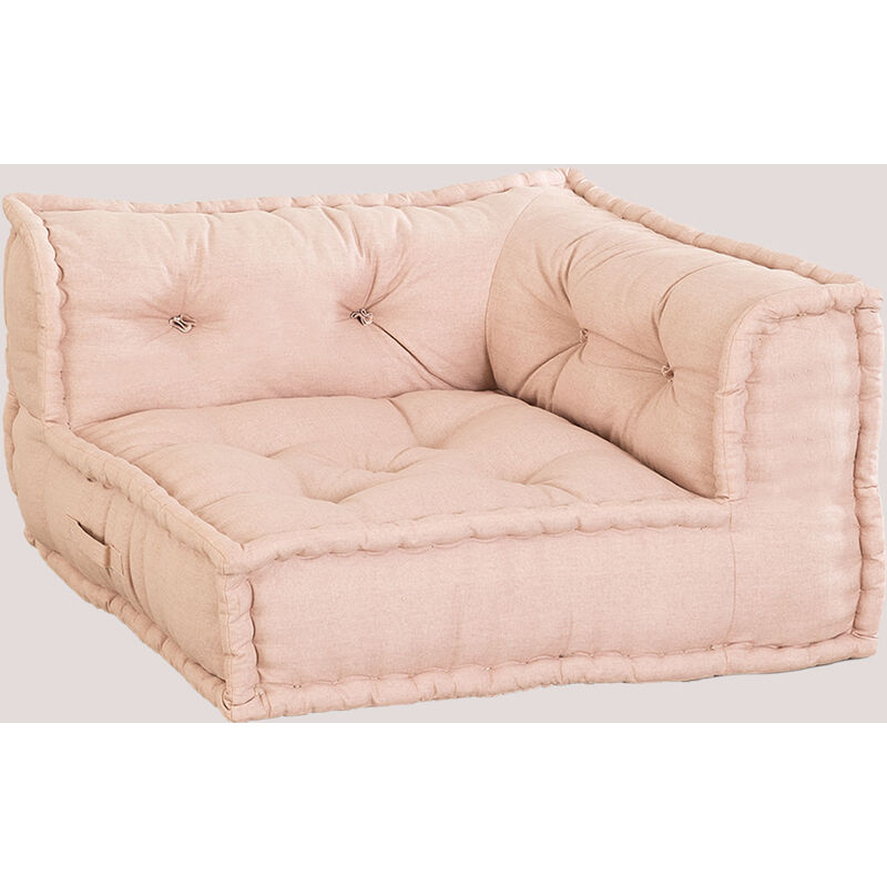 

Sofá Modular Esquinero en Algodón Dhel SKLUM - Rosa Maquillaje