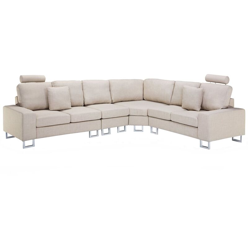 

Sofá esquinero tapizado beige STOCKHOLM