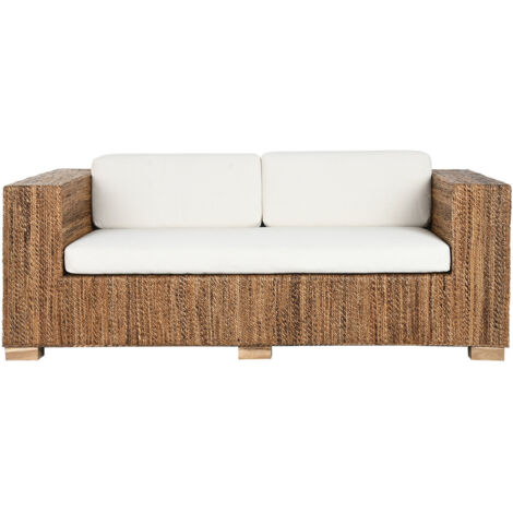 Sofa Fibra Teca 192X92X65 3 Plazas+ Cojines