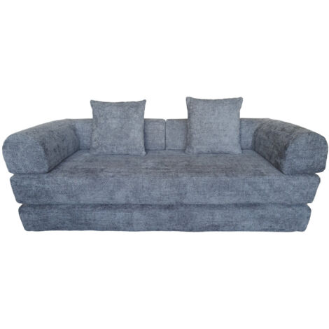 Sofa Foam Metal 200X90X64 Gris Claro