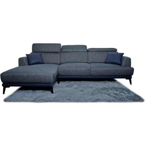 Sofa HHG-293, Couch Ecksofa L-Form, Liegefl�che Nosagfederung Taschenfederkern Teppich verstellbar