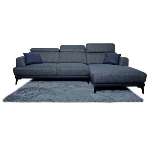 Sofa HHG-293, Couch Ecksofa L-Form, Liegefläche Nosagfederung Taschenfederkern Teppich verstellbar