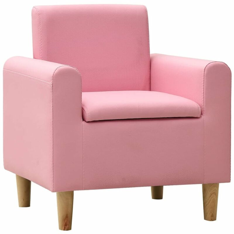 

Sofa infantil de cuero sintetico rosa