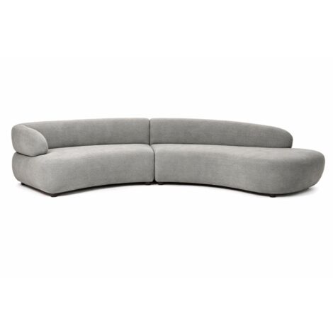 Sofa Madera Poliester 353X100X68 Gris