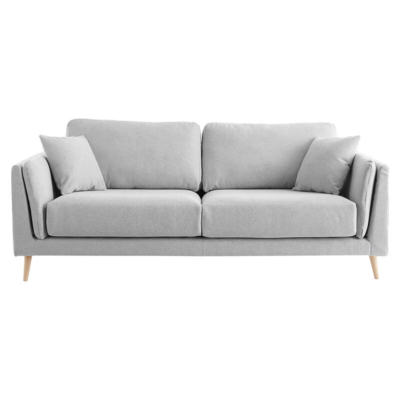 

Sofá moderno 3 plazas en tejido gris claro VOGUE